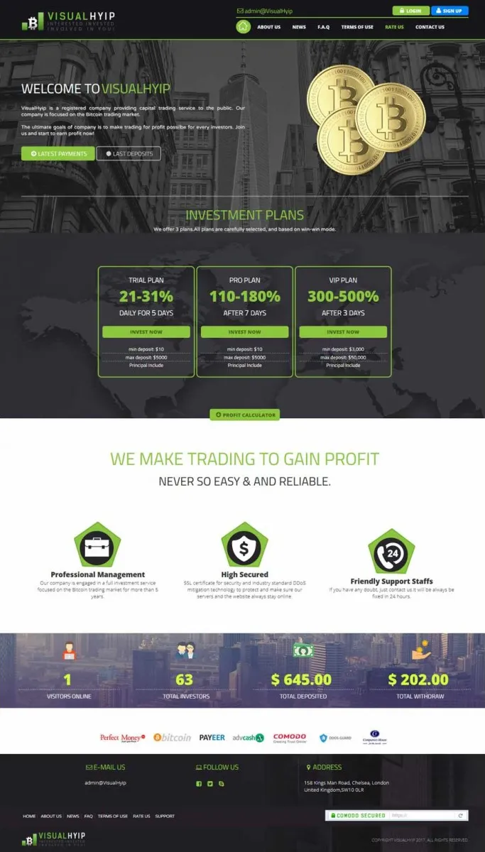 HYIP zvpt Investment Template 1217 Design