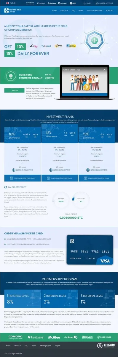 HYIP zvpt Investment Template 1218 Design