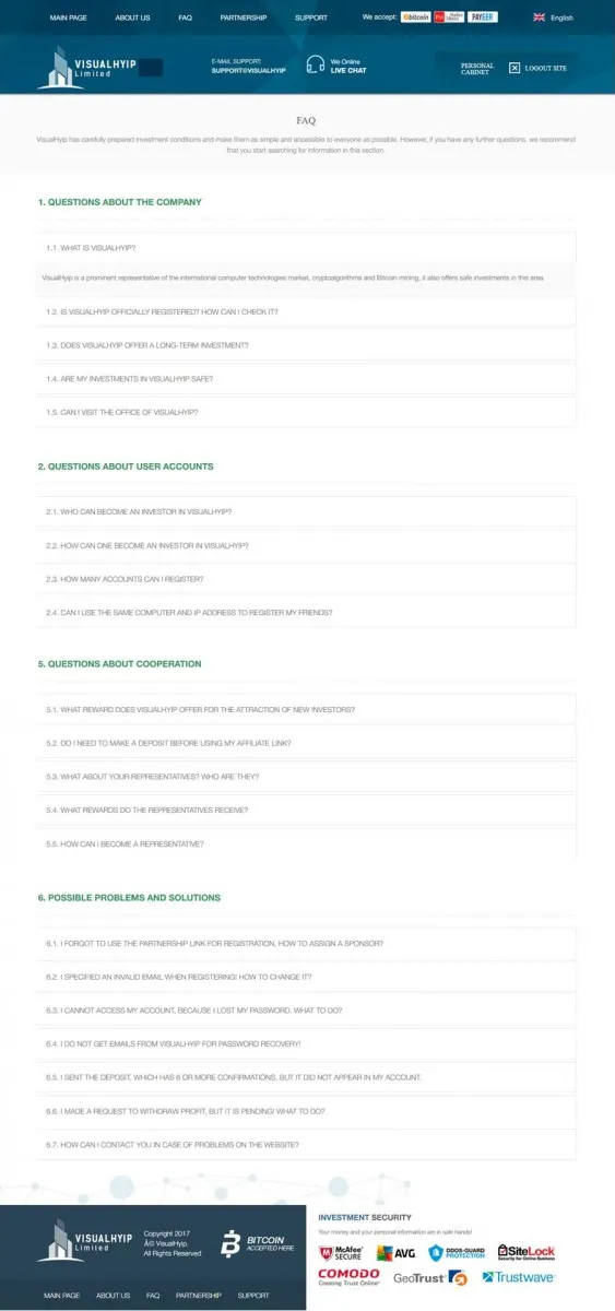 Investment Template 4 Page