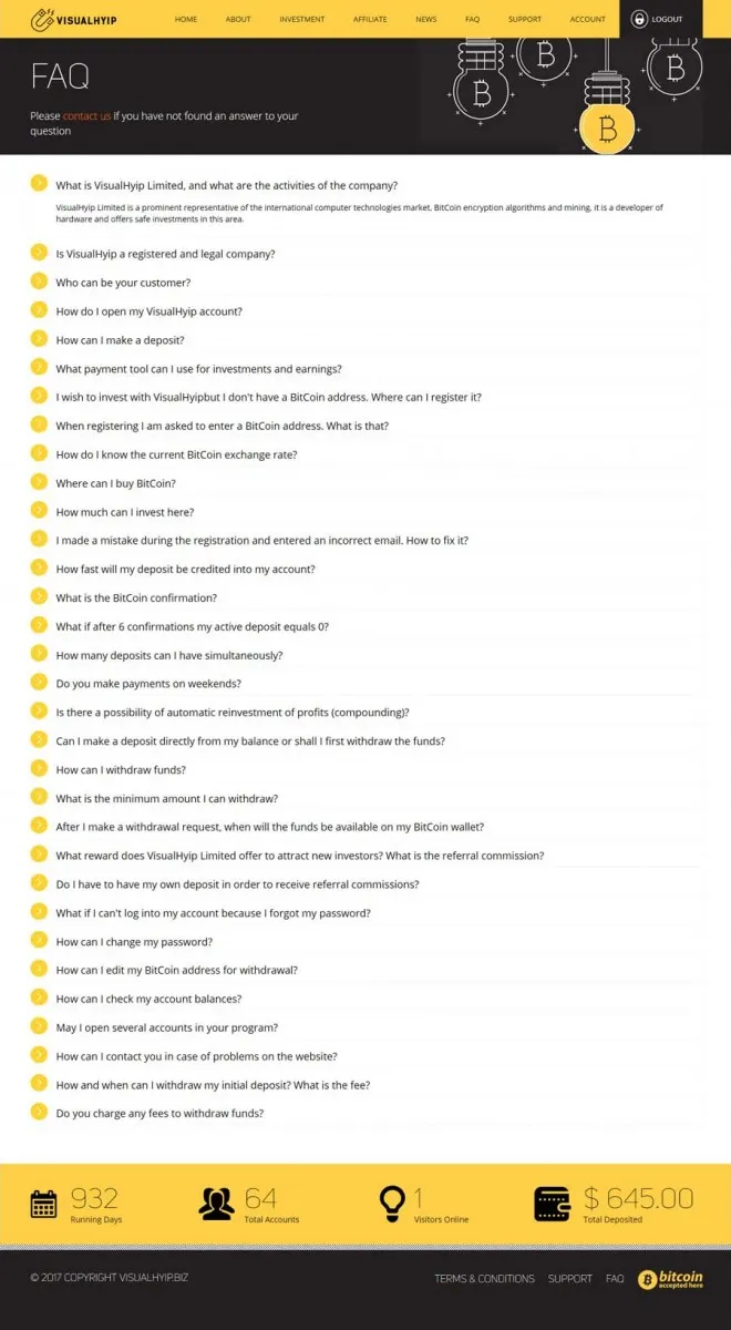 Investment Template 4 Page