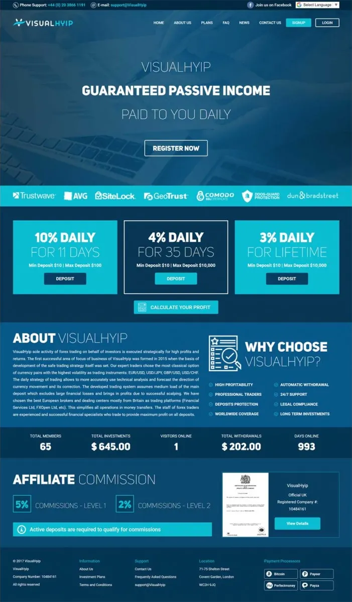HYIP zvpt Investment Template 1229 Design