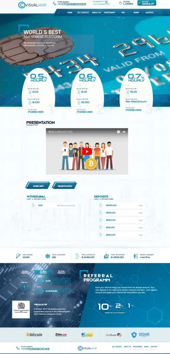 HYIP zvpt Investment Template 1231 Design
