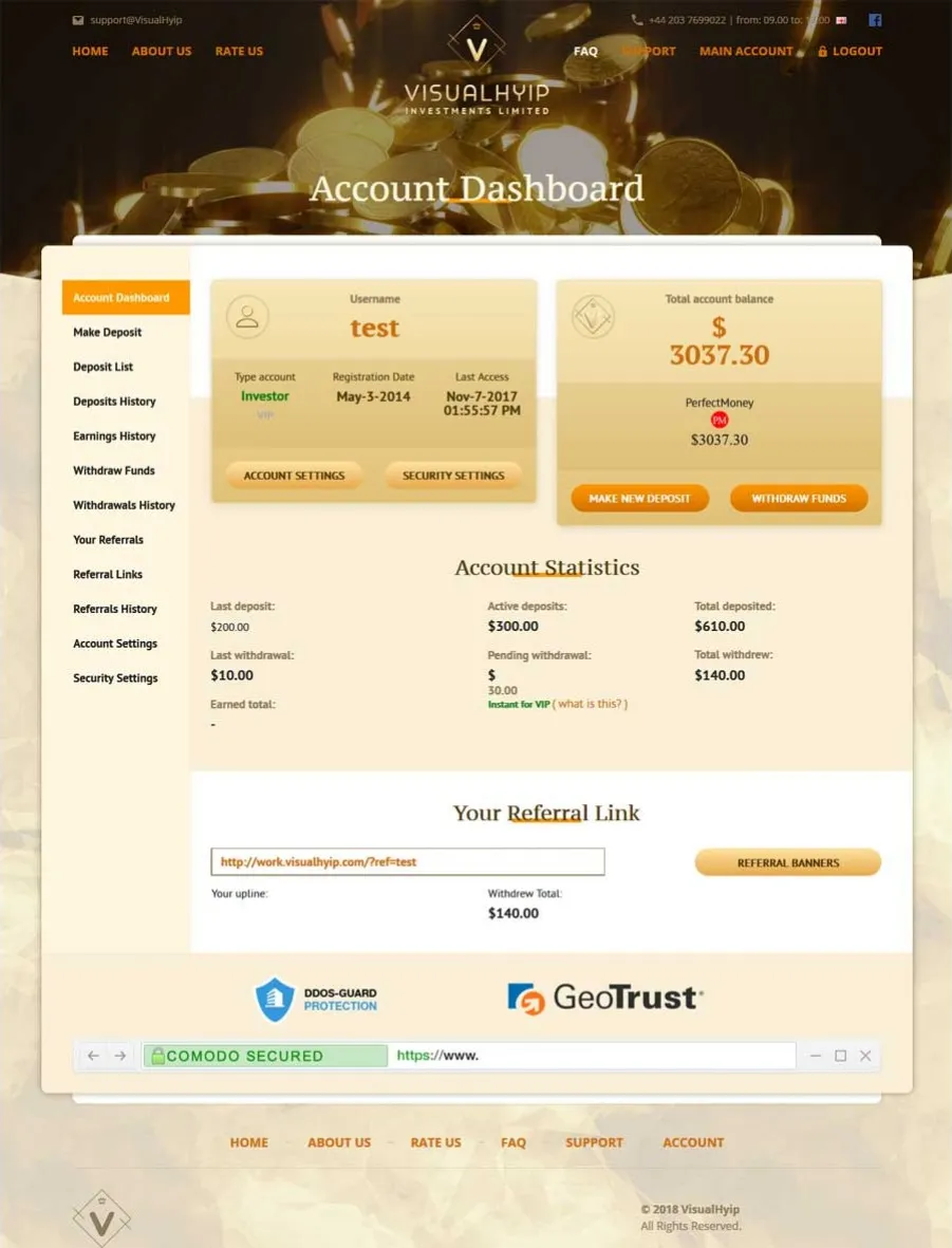 Investment Template 3 Page