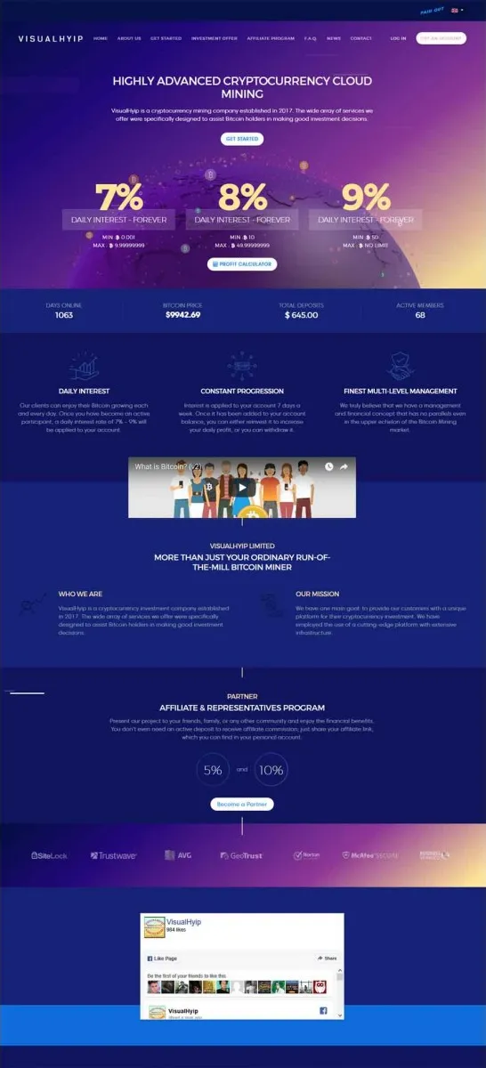 HYIP zvpt Investment Template 1234 Design