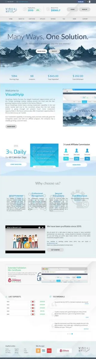 HYIP zvpt Investment Template 1235 Design