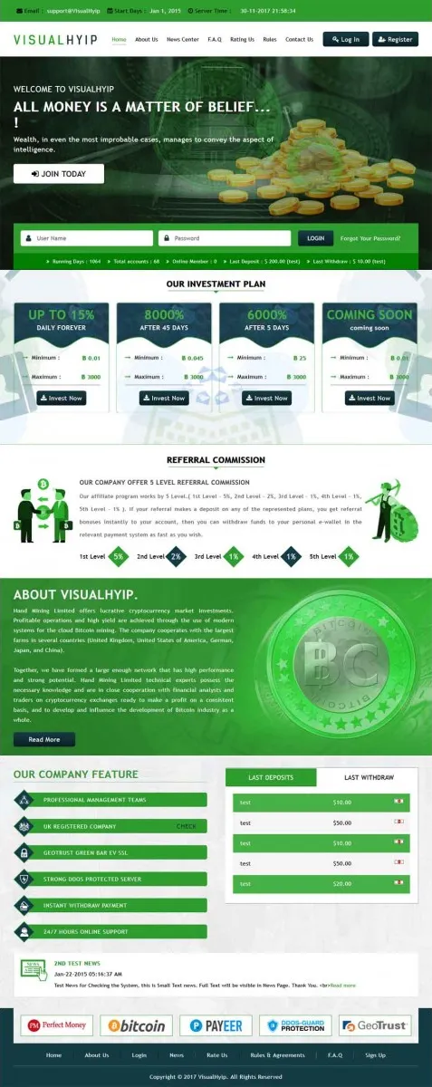 HYIP zvpt Investment Template 1236 Design