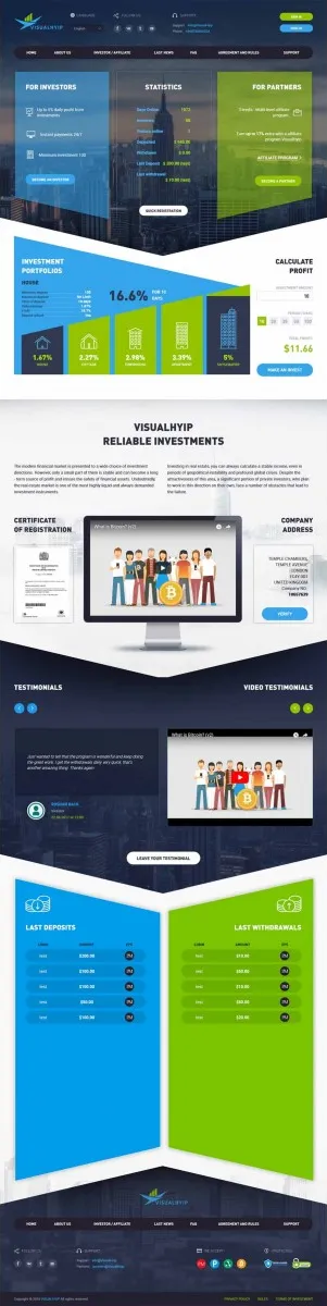 HYIP zvpt Investment Template 1238 Design