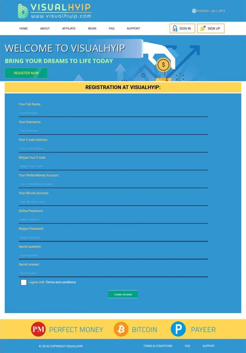 Investment Template 2 Page