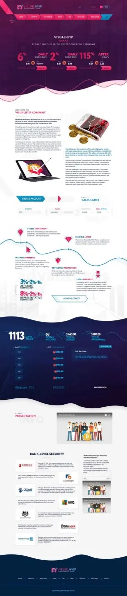 HYIP zvpt Investment Template 1248 Design