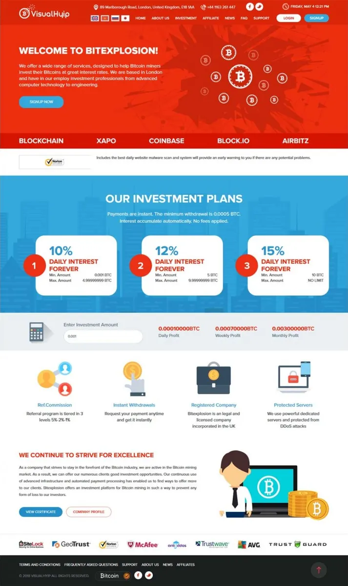 HYIP zvpt Investment Template 1257 Design