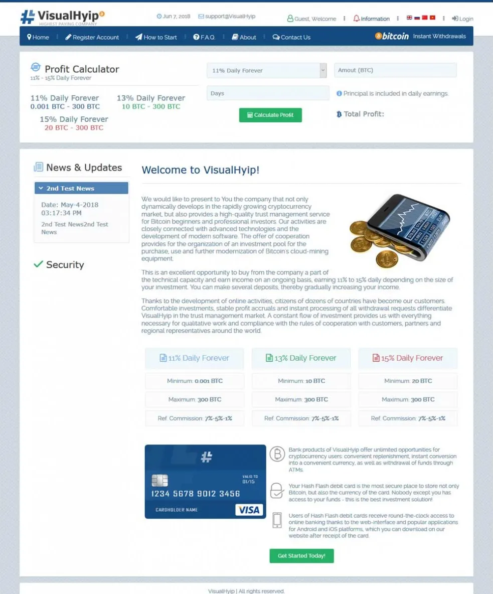 HYIP zvpt Investment Template 1264 Design