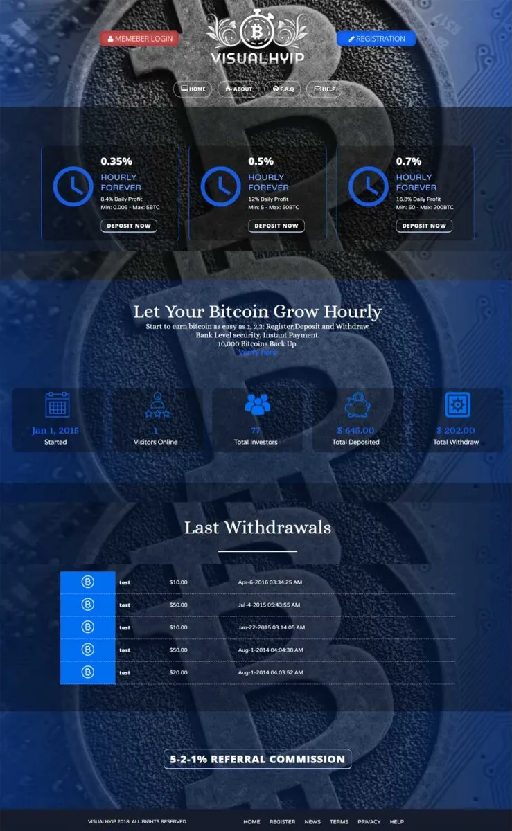 HYIP zvpt Investment Template 1269 Design