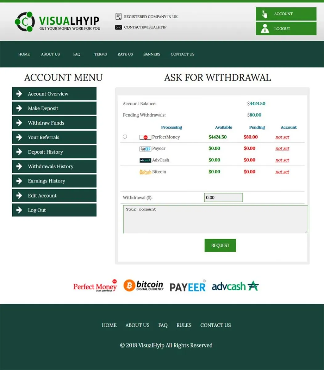 Investment Template 4 Page