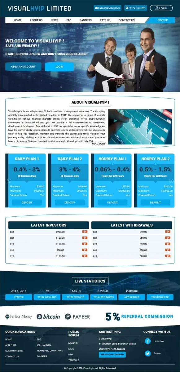 HYIP zvpt Investment Template 1272 Design