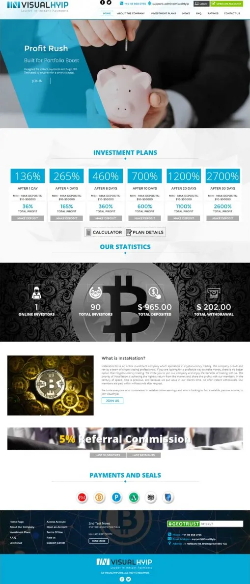 HYIP zvpt Investment Template 1277 Design