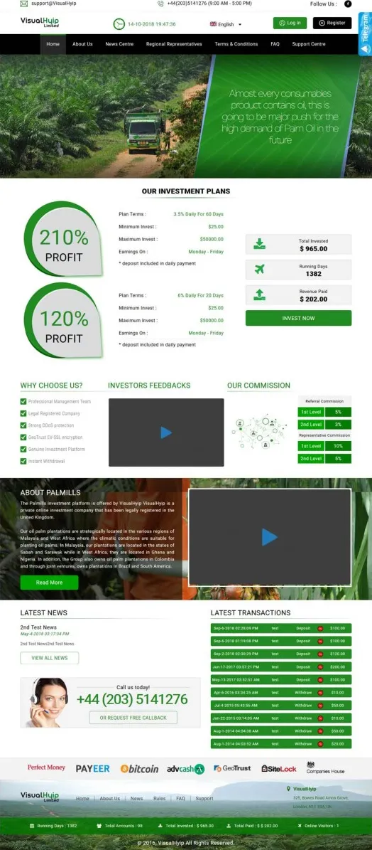 HYIP zvpt Investment Template 1284 Design