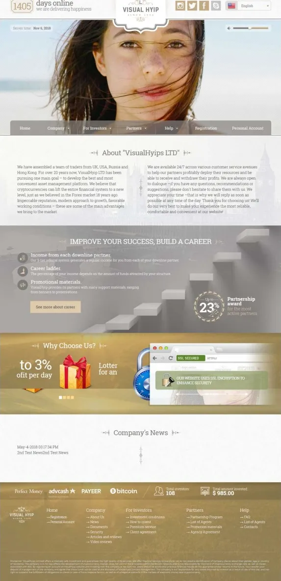 HYIP zvpt Investment Template 1286 Design