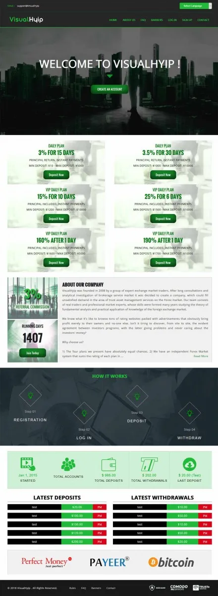HYIP zvpt Investment Template 1287 Design
