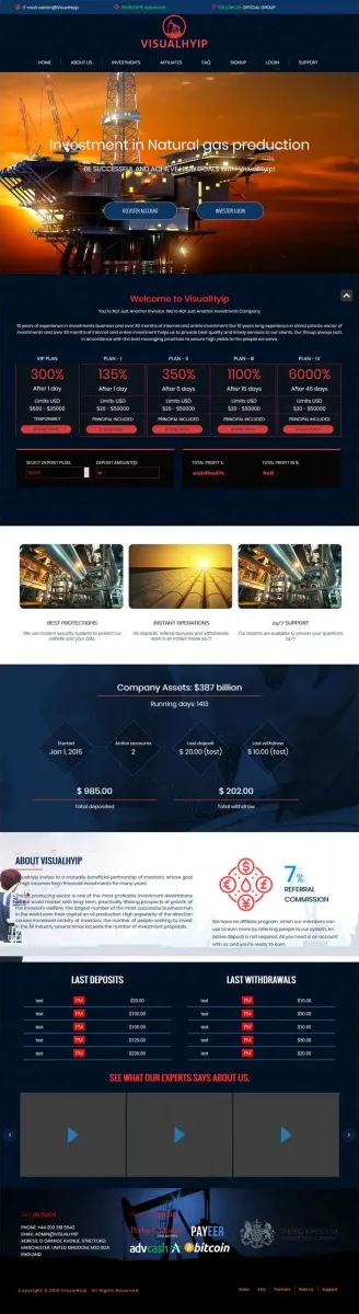 HYIP zvpt Investment Template 1289 Design