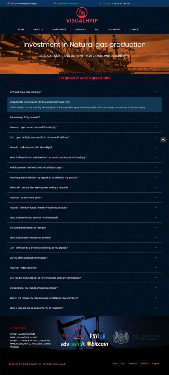 Investment Template 4 Page