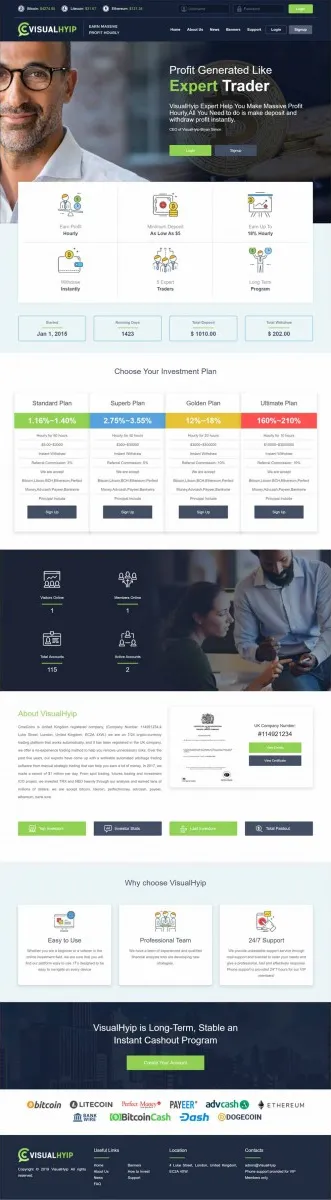 HYIP zvpt Investment Template 1293 Design