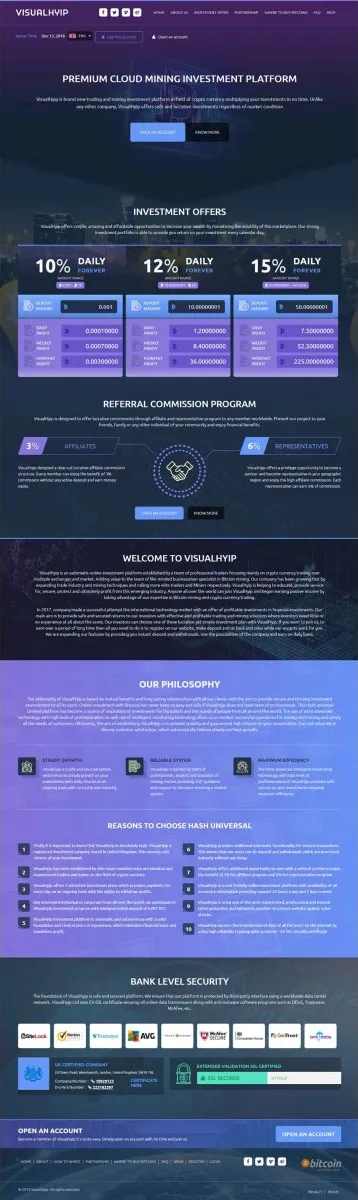 HYIP zvpt Investment Template 1298 Design