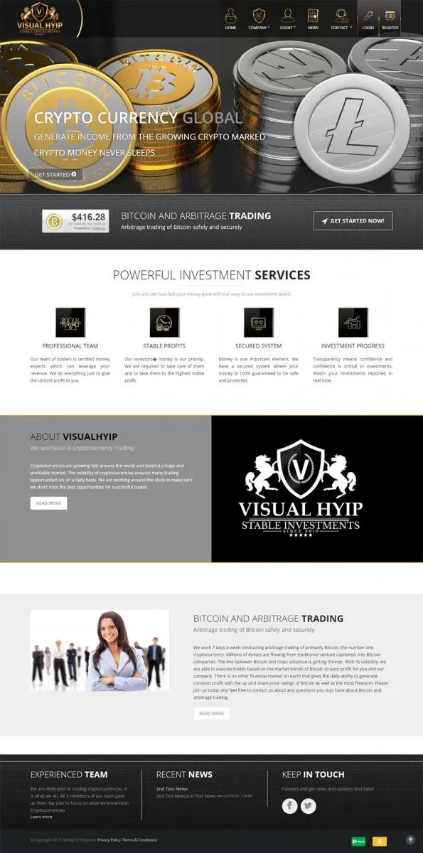 HYIP zvpt Investment Template 1300 Design