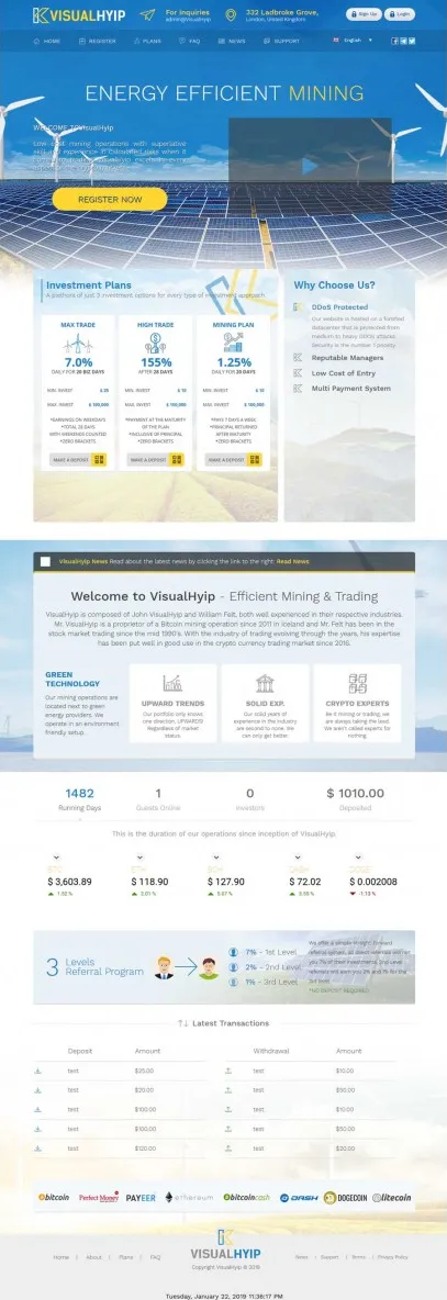 HYIP zvpt Investment Template 1305 Design