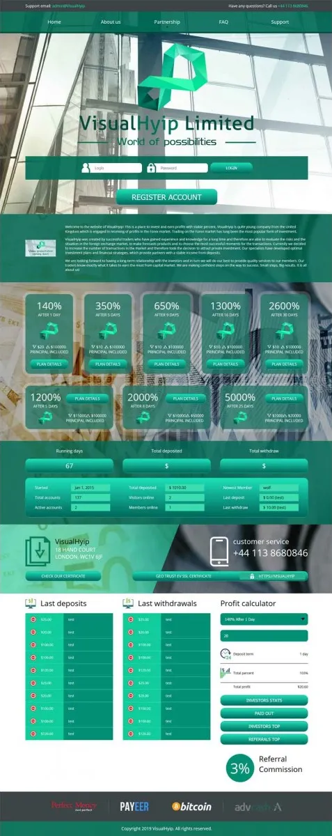 HYIP zvpt Investment Template 1306 Design