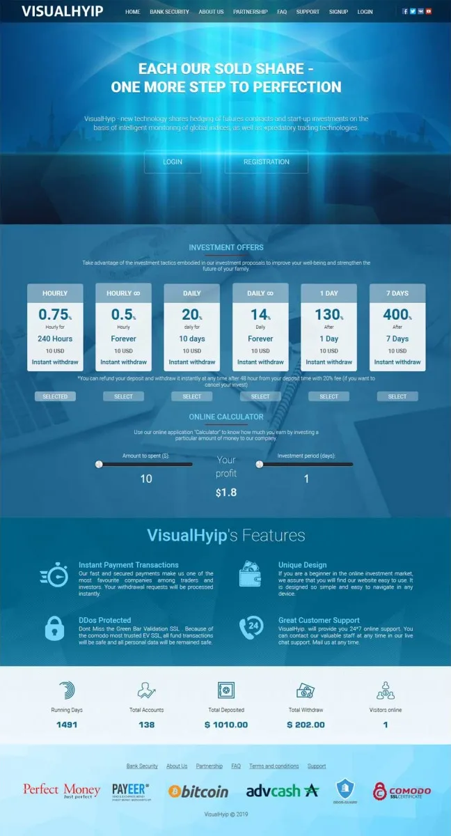 HYIP zvpt Investment Template 1308 Design