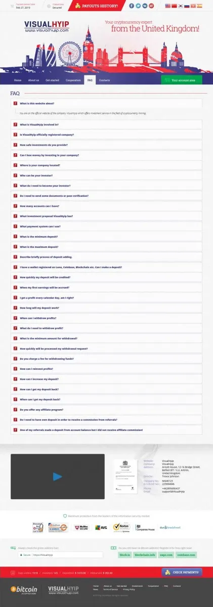 Investment Template 4 Page