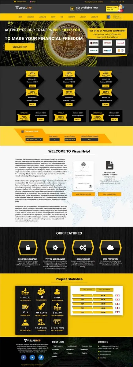 HYIP zvpt Investment Template 1312 Design