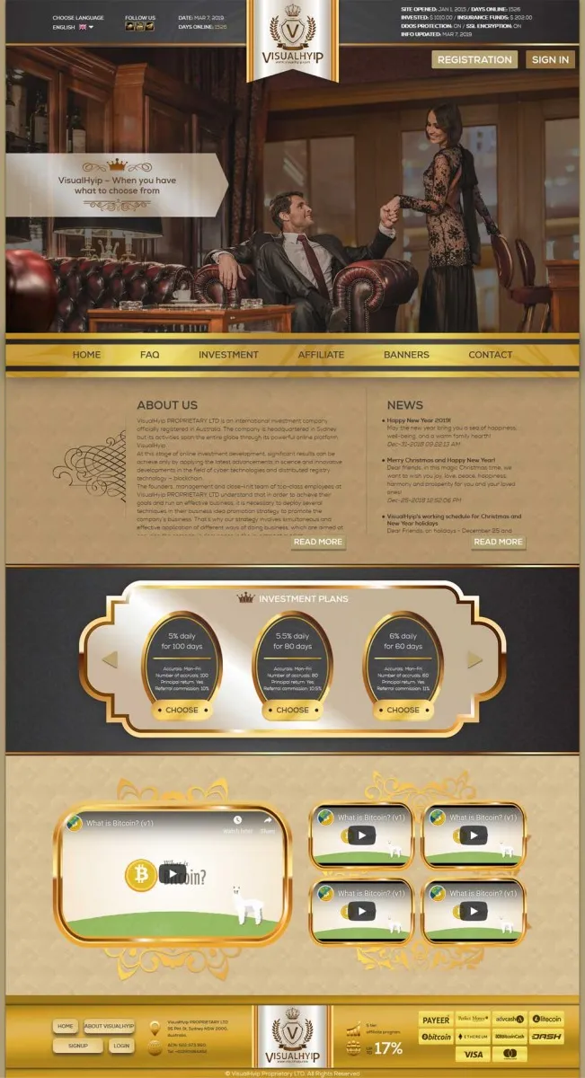 HYIP zvpt Investment Template 1314 Design