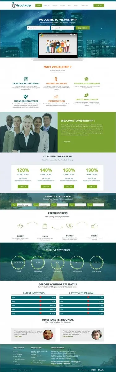 HYIP zvpt Investment Template 1324 Design