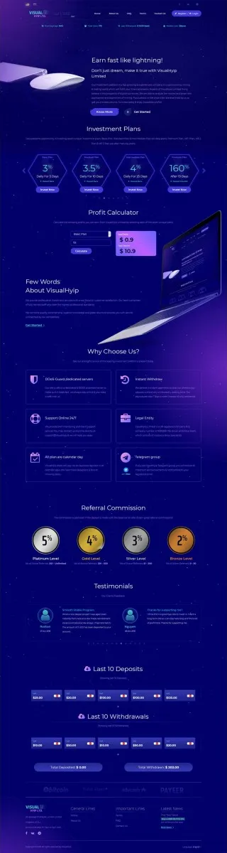 HYIP zvpt Investment Template 1332 Design
