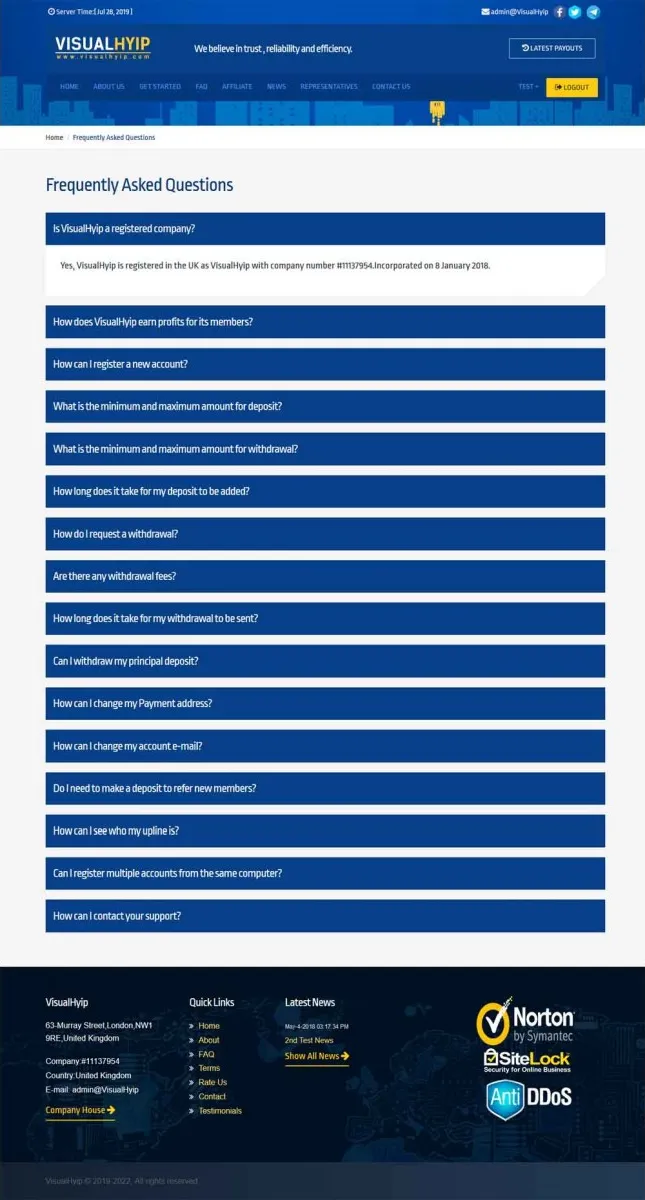 Investment Template 4 Page