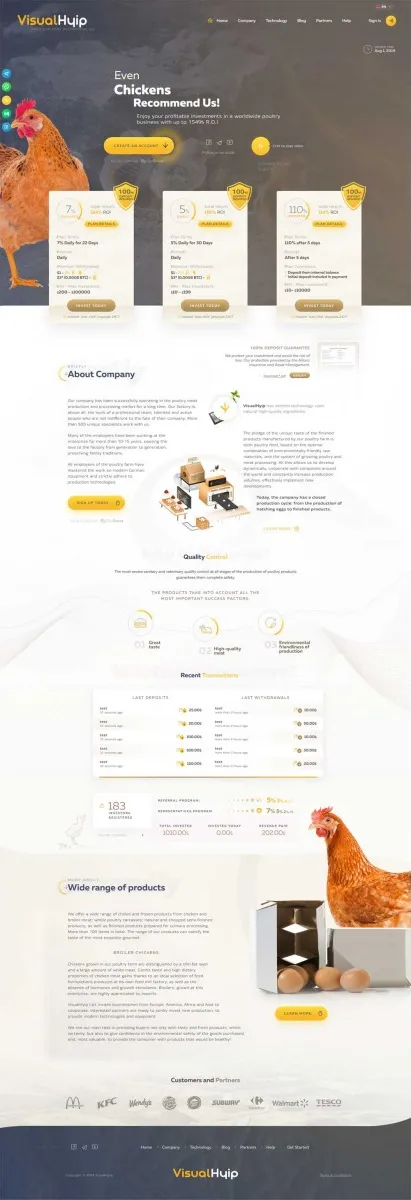 HYIP zvpt Investment Template 1336 Design
