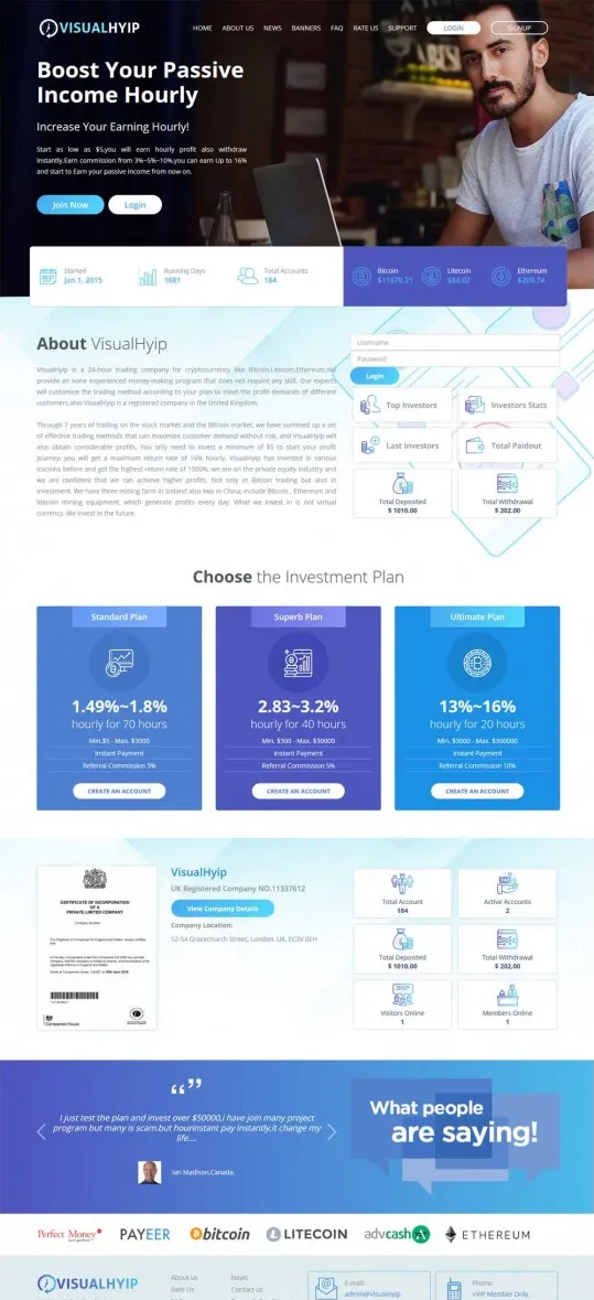 HYIP zvpt Investment Template 1337 Design