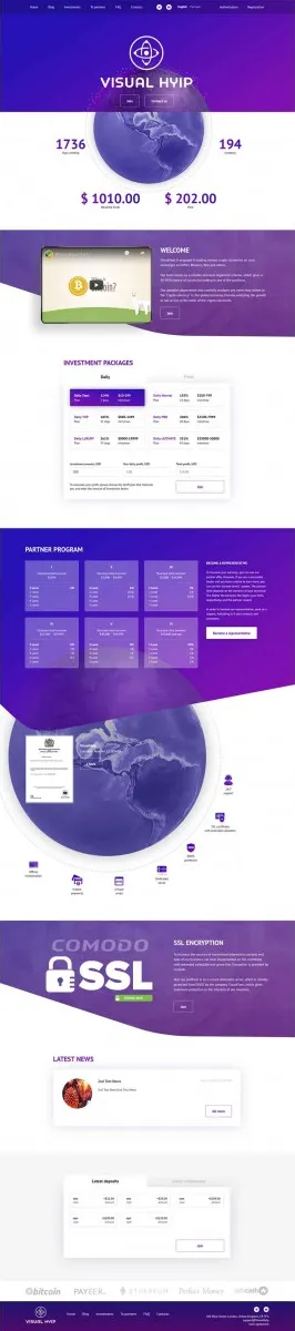 HYIP zvpt Investment Template 1343 Design