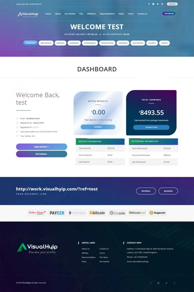 Investment Template 3 Page
