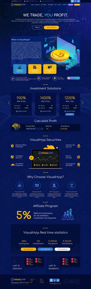 HYIP zvpt Investment Template 1352 Design