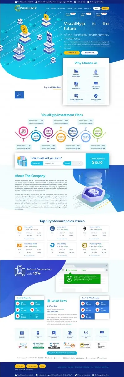 HYIP zvpt Investment Template 1356 Design