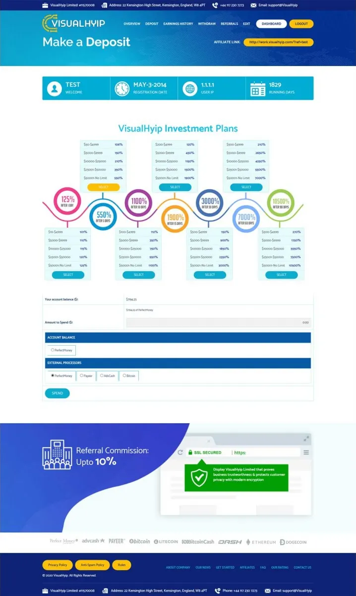Investment Template 4 Page