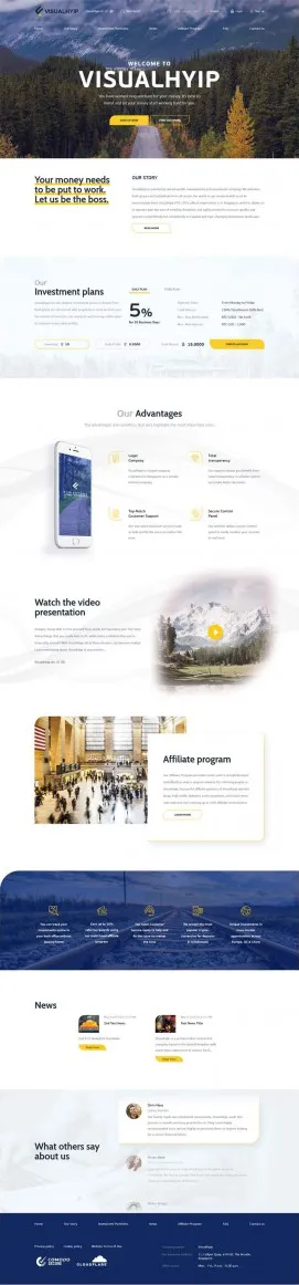 HYIP zvpt Investment Template 1364 Design