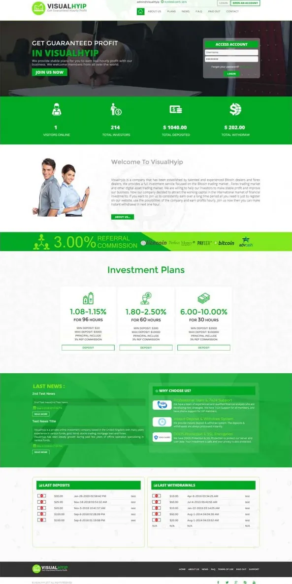 HYIP zvpt Investment Template 1367 Design