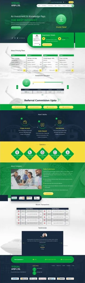 HYIP zvpt Investment Template 1370 Design