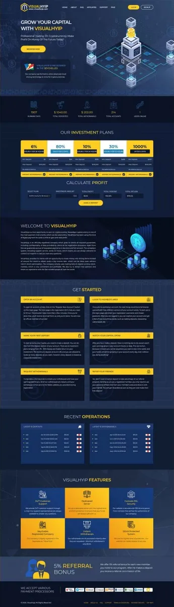 HYIP zvpt Investment Template 1372 Design