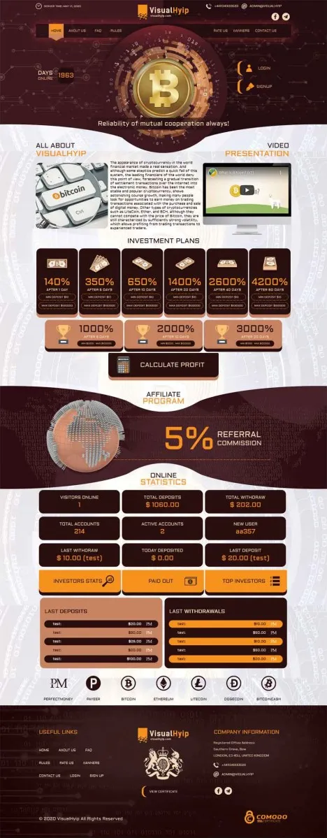 HYIP zvpt Investment Template 1377 Design