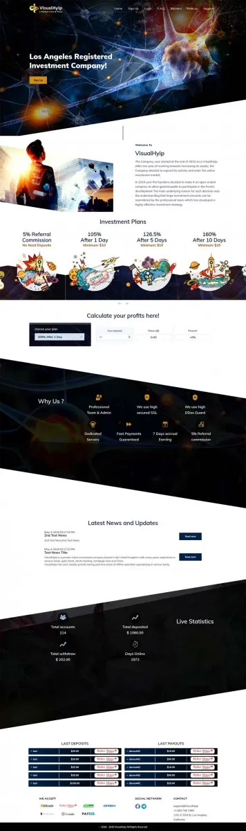 HYIP zvpt Investment Template 1380 Design