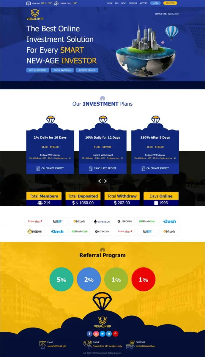HYIP zvpt Investment Template 1383 Design